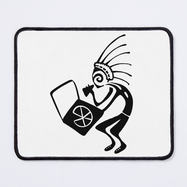 Item preview, Kokopelli pizza black designed and sold by nogamax.
