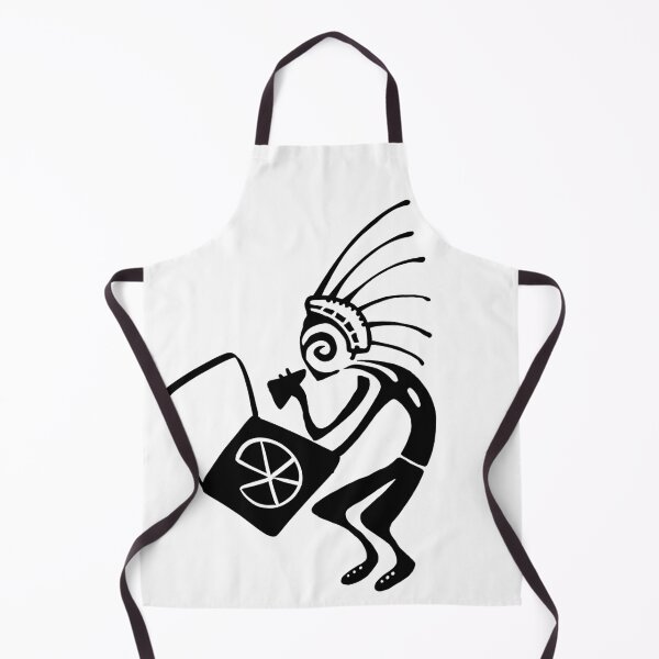 Item preview, Kokopelli pizza black designed and sold by nogamax.