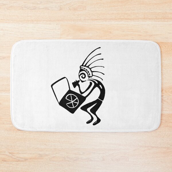 Item preview, Kokopelli pizza black designed and sold by nogamax.