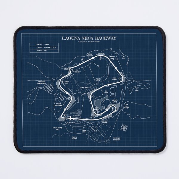 Item preview, Laguna Seca (Navy Blueprint) designed and sold by BGALAXY.