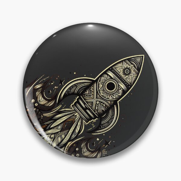 Item preview, ETHNIC PATTERNED ROCKET designed and sold by KoalaArtStudio.