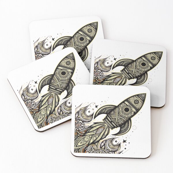 Item preview, ETHNIC PATTERNED ROCKET designed and sold by KoalaArtStudio.