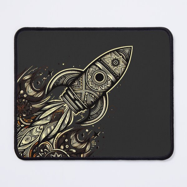 Item preview, ETHNIC PATTERNED ROCKET designed and sold by KoalaArtStudio.