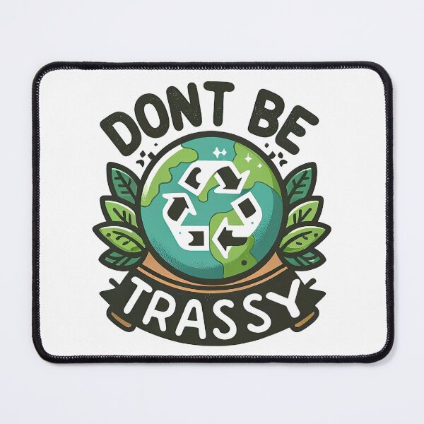Item preview, Don't Be Trashy - Eco-Friendly Earth Day Tee designed and sold by MAPDDesigns.