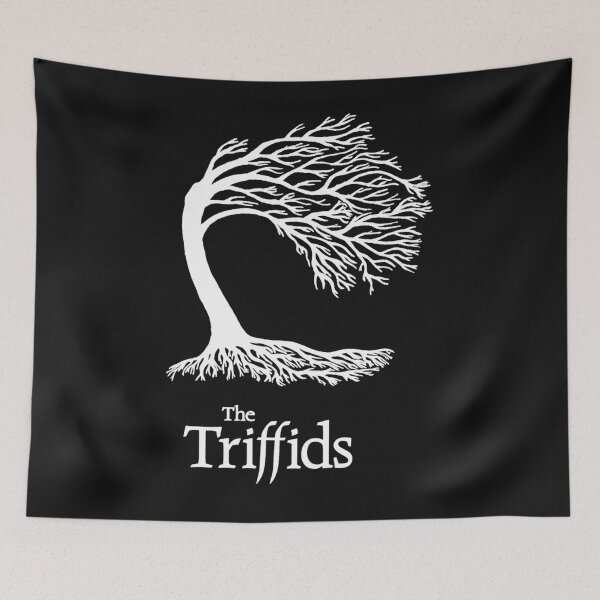 Item preview, Triffids Tree And Logo In White Tree By Martyn P Casey designed and sold by AldoAzpeitia.