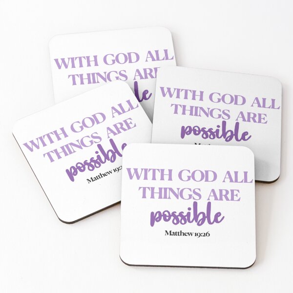 Item preview, Matthew 19:26 With God All Things Are Possible designed and sold by RBCreationsinMI.