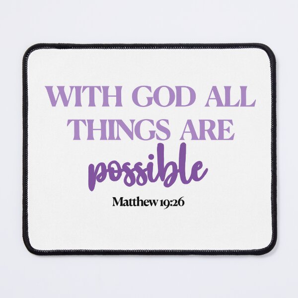 Item preview, Matthew 19:26 With God All Things Are Possible designed and sold by RBCreationsinMI.