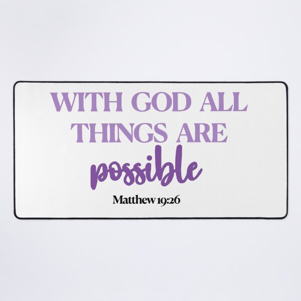 Item preview, Matthew 19:26 With God All Things Are Possible designed and sold by RBCreationsinMI.