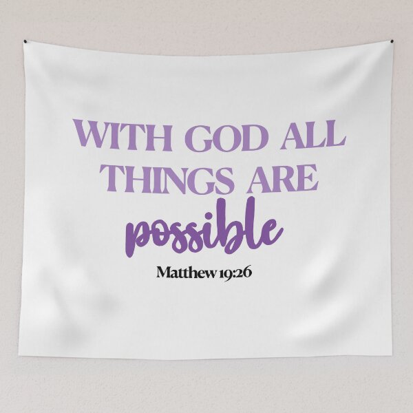 Item preview, Matthew 19:26 With God All Things Are Possible designed and sold by RBCreationsinMI.