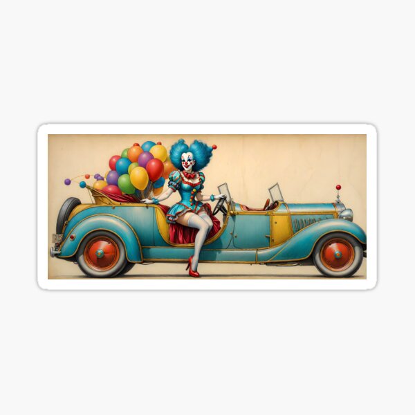 Circus Clown Fantasy 6 Sticker