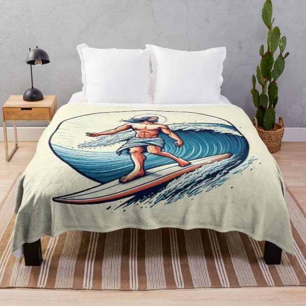 Item preview, Funny Jesus Christ On Surfboard designed and sold by TomFrontierArt.