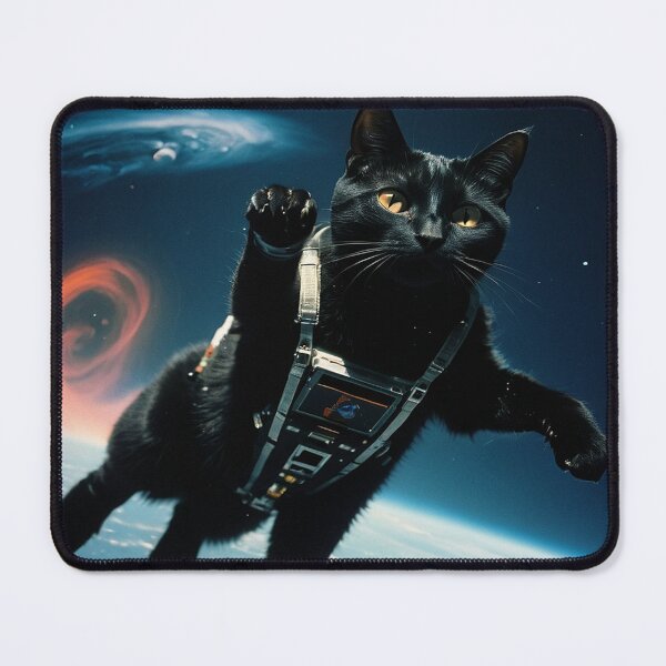 Item preview, Flying black cat designed and sold by saly55887.