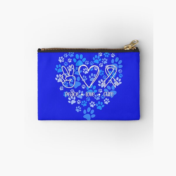 Item preview, Peace, Love, Cure Blue Paws Heart designed and sold by JulieAnnPix.