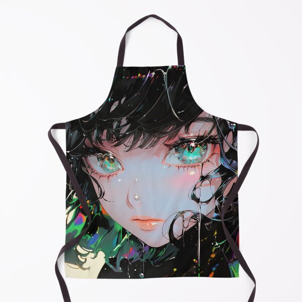 Item preview, Glossy Spectral Color Drip Anime Girl designed and sold by bubblegoth.