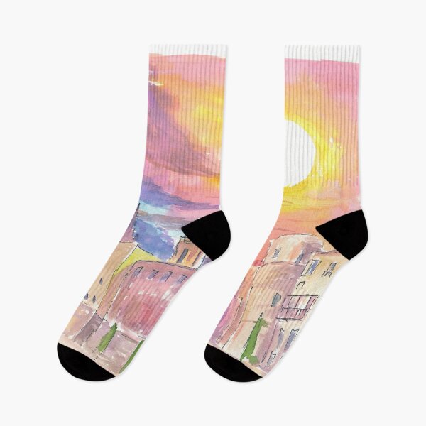 Item preview, Barcelona Placa Nova Morning Sun View designed and sold by artshop77.