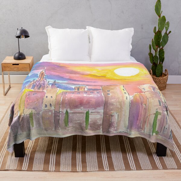 Item preview, Barcelona Placa Nova Morning Sun View designed and sold by artshop77.