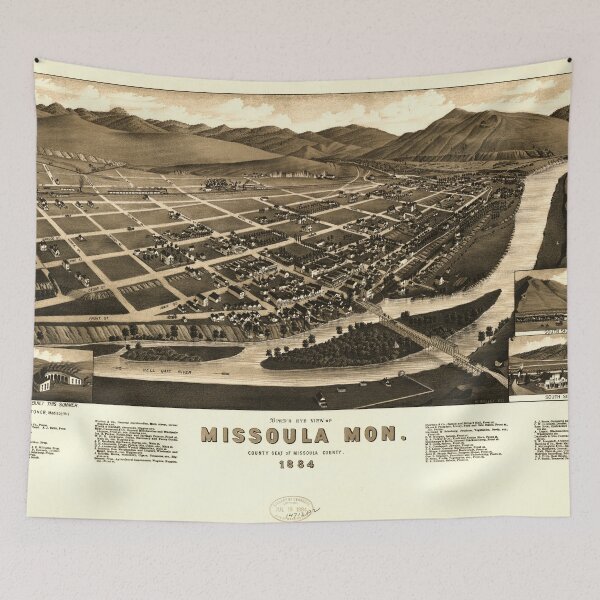 Item preview, Missoula, Montana (1884) designed and sold by allhistory.