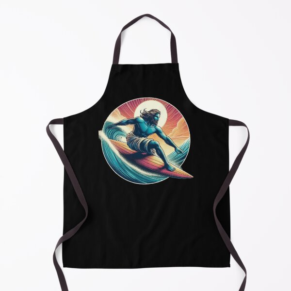 Item preview, Retro Jesus Christ On Surfboard designed and sold by TomFrontierArt.