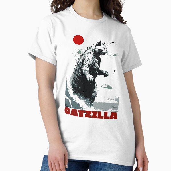Vista previa del artículo con la obra «Catzilla», diseñado y vendido por KaiLabsArt.