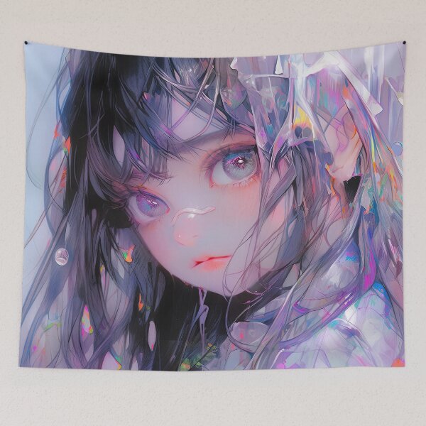 Item preview, Mystic Iridescent Spectral Anime Girl designed and sold by bubblegoth.