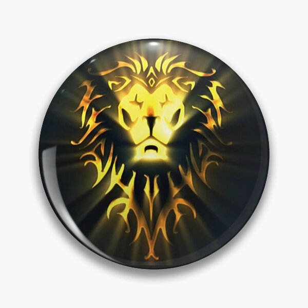 Item preview, World of warcraft game Alliance logo - WoW - gold designed and sold by Magic3D.