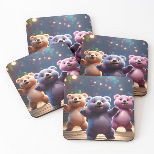 Item preview, Three colorful bears designed and sold by saly55887.