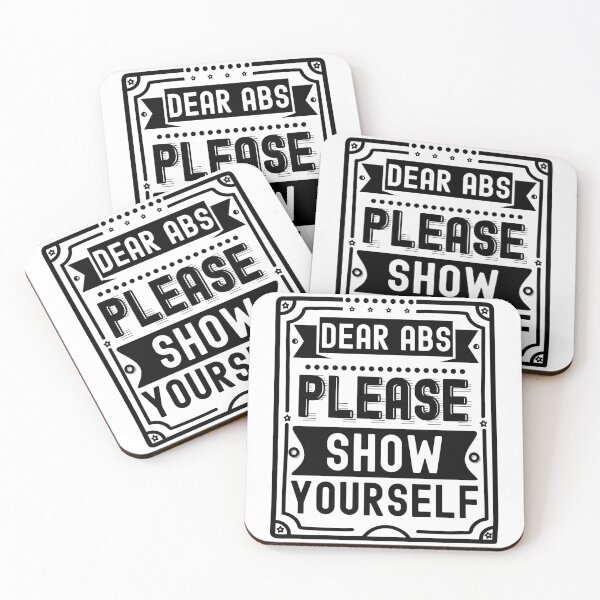 Item preview, Dear Abs Please Show Yourself | Funny Gym and Fitness Design designed and sold by PearlMoonGrapes.
