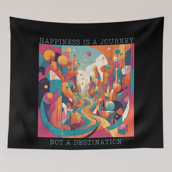 Item preview, Joyful Exploration Colorful Geometric Happiness Journey designed and sold by ChicTrendz.