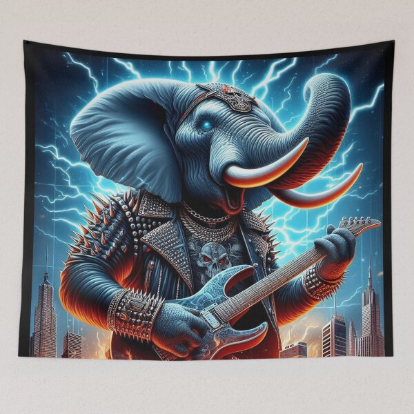 Artikelvorschau, Metalhead-Elefant entworfen und verkauft von Oryartil.