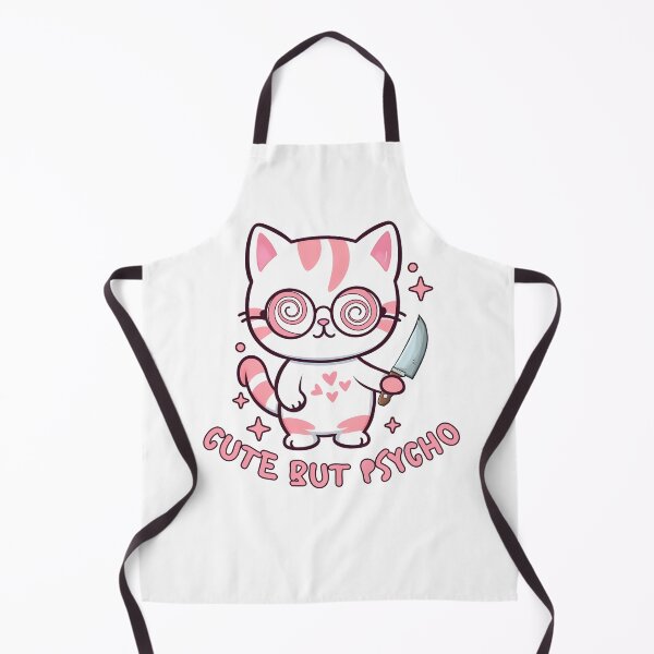 Item preview, Cute But Psycho cat with a knife designed and sold by martindesignden.