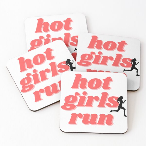 Item preview, hot girls run, red design designed and sold by ChiWellness Shop.