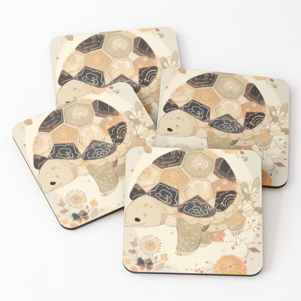 Item preview, Tortoise Amongst the Blossoms Illustration designed and sold by Vklu.