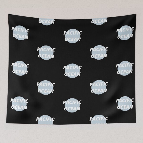 Item preview, Pacific Ocean | Black Background designed and sold by RM-Journey.
