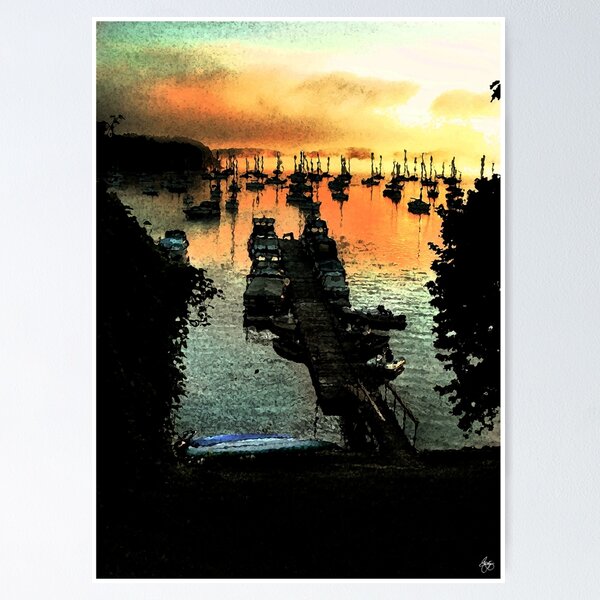 Item preview, Firey Dawn on Mallets Bay designed and sold by Wayne King.
