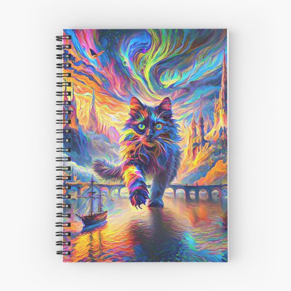 Item preview, Stylised cat and castle. DeepDream designed and sold by blackhalt.