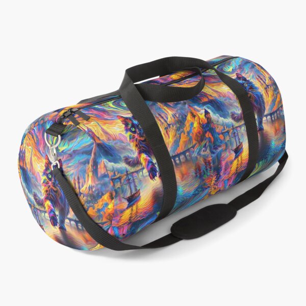 Item preview, Stylised cat and castle. DeepDream designed and sold by blackhalt.