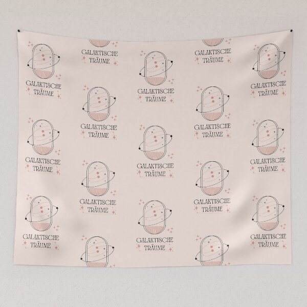 Item preview, Galaktische Träume | Astrology Illustration | Pastel Pink Background designed and sold by RM-Journey.