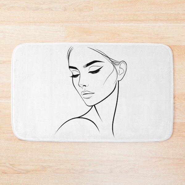 Item preview, One line woman face drawing, Single line art (No color) designed and sold by MusesWhispers.