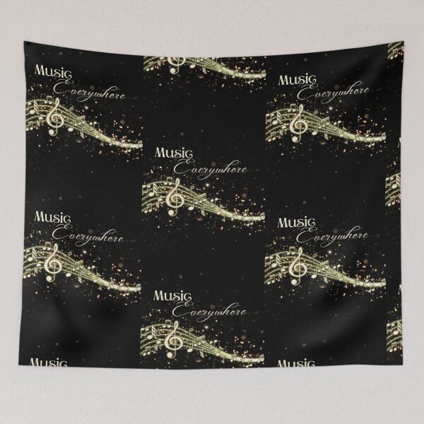 Item preview, Music Everywhere Brings Life & Love designed and sold by BrightrDayMusicArt.