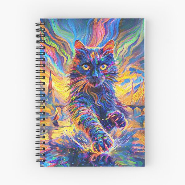 Item preview, Stylised cat and castle. DeepDream designed and sold by blackhalt.