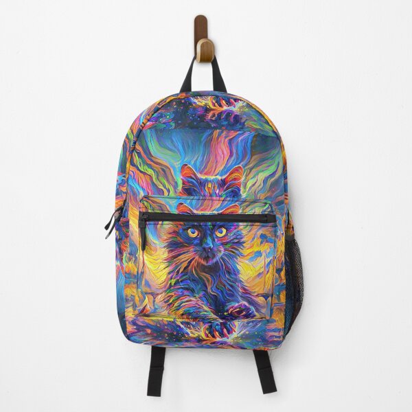 Item preview, Stylised cat and castle. DeepDream designed and sold by blackhalt.