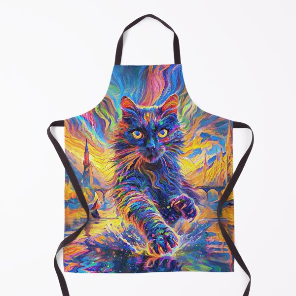 Item preview, Stylised cat and castle. DeepDream designed and sold by blackhalt.