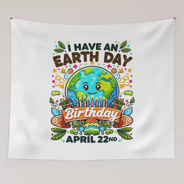 Item preview, Earth Day Birthday Celebration Tee - April 22nd Eco-Friendly Shirt designed and sold by MAPDDesigns.