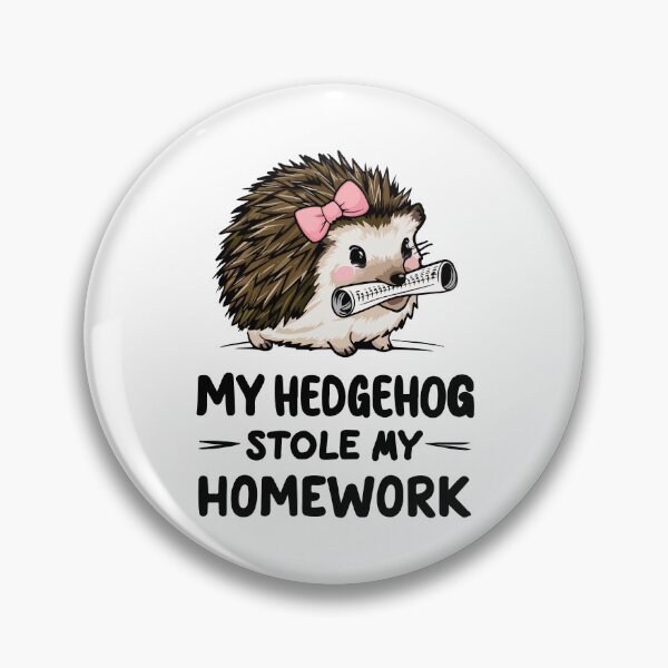 Item preview, My hedgehog stole my homework designed and sold by HandicraftArt.