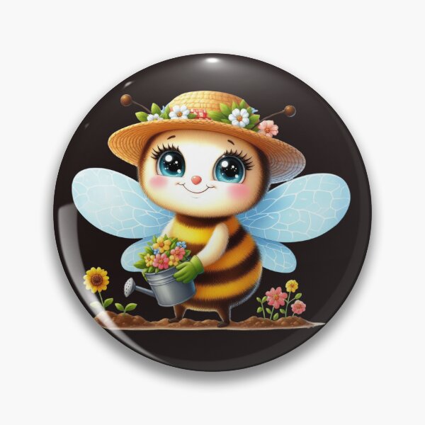 Item preview, Cute bee in the garden! designed and sold by fribabywonder.