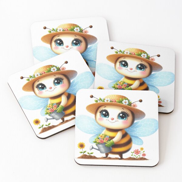Item preview, Cute bee in the garden! designed and sold by fribabywonder.
