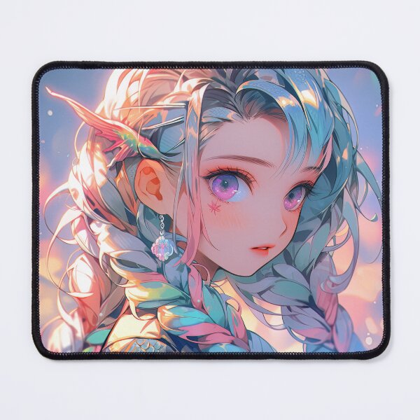 Item preview, Luminary Aqua Elfin Anime Girl designed and sold by bubblegoth.