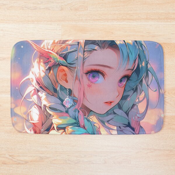 Item preview, Luminary Aqua Elfin Anime Girl designed and sold by bubblegoth.