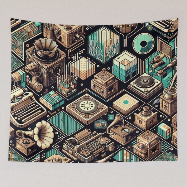 Item preview, Retro-Futuristic Techno Nexus designed and sold by FarBeyound.