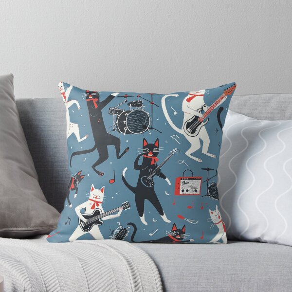 Item preview, Rocking Cats - Vector Art Print designed and sold by 33wolvesdesigns.